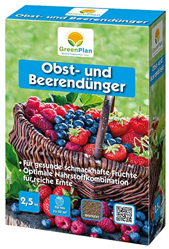 Greenplan Obst- u. Beerendünger, 2,5 kg Beerenpflanzen Garten