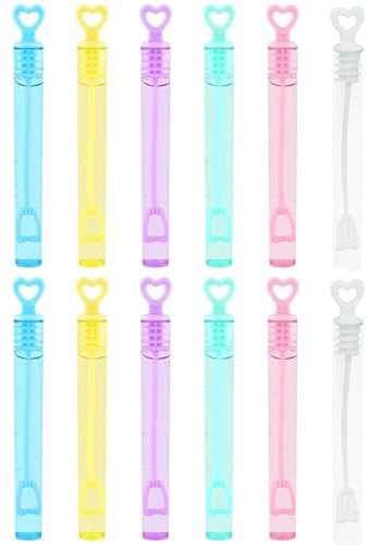 LQIOACU 12 Pièces Bulles de Savon Enfant, Bulle de Savon pour Mariage, Produit a Bulles pour Enfant pour Anniversaire Mariage Pinata Pochette Surprise Cadeaux Invités (sans Mousse)