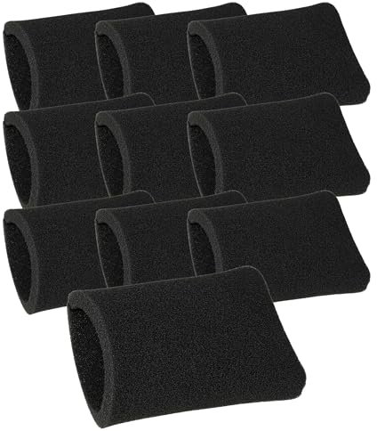 vhbw 10x Filtro de aspiradora compatible con Kärcher WD 2.210, NT27/1, WD2.200, SE 4002, NT48/1, SE 4001, NT 48/1 TE - Filtro de espuma