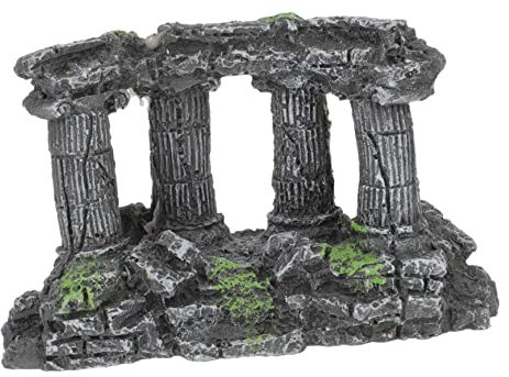 Gadpiparty Romana in Resina Per Acquario Decorazioni Paesaggio Acquario Nascondiglio Accessori Sicuro Non Inquina