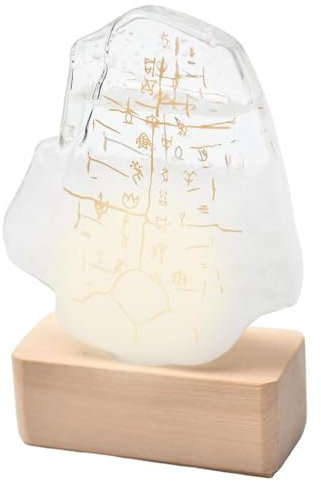 Pronóstico del tiempo - Pronóstico del tiempo de Oracle Storm Glass, Estación meteorológica Weather Storm Glass | Decoración de escritorio, vidrio de protección, regalos de San Valentín para él,