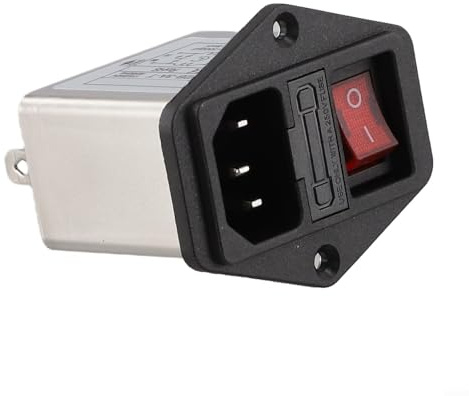 Interruptor de seguridad de luz, carcasa de metal compacto, supresión de ruido para Communicat Iec Socket tipo filtro de alimentación Cw2bt Cw2ct con serie (CW2B3AT)