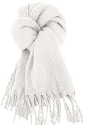 Generisk mössa halsduk gul Glory Max unisex vinterhalsduk, enfärgad, känns mjuk, klassisk, 90 servisservetter, Vit, One size