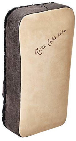 Bad Company Retro Rindsleder Makiwara I Schlagpolster im Mexican-Style I Kicking Pad mit mehrschichtiger Polsterung einzeln oder als Set (1 Stück)