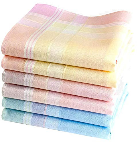 merrysquare - Damen Taschentücher - 100% Baumwolle - 29cm x 29cm - ELISE Modell (6)