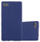 Cadorabo Hülle kompatibel mit Sony Xperia Z5 COMPACT Schutzhülle TPU Silikon Case Frost Design Slim Kratzfest Weiche Gummi mit Rundumschutz Case Hülle für Sony Xperia Z5 COMPACT in Blau