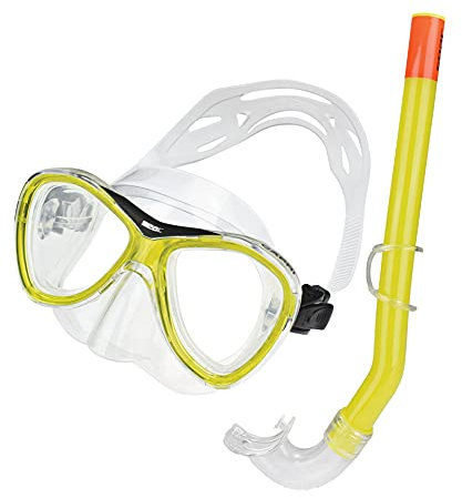 Seac Set Capri, mascará y Tubo de esnórquel para Adultos, Chicos y niños