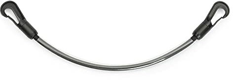 netproshop Schweifkordel schwarz mit Kunststoffmantel Längen 40-60 cm, Groesse:40 cm, Farbe:Schwarz