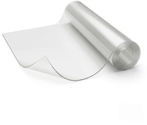 ANRO Pellicola protettiva per tavolo, trasparente, per tavolo, 1,5 mm, 220 x 90 cm