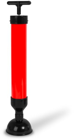 EBERTH Rörrengöringspump för effektiv rengöring av tvättställ, duschar och badkar, igensättningsfri pump, 90 mm munstycksdiameter, rörrengörare i ABS-plast, professionell, uncloging pipe