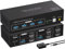 VPFET 4K120Hz HDMI KVM Switch 2 PC 2 Monitore 8K60Hz KVM Switches HDMI für 2 Computer 2 Monitor mit 4 USB 3.0 Ports Unterstützung Kopieren und Erweiterte Anzeige und Desktop Steuerung