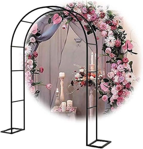 WCQSYY Arco De Jardin para Plantas Arco De Hierro Forjado para Plantas Trepadoras Arco De Rosales para Plantas Trepadoras,Negro,W3M*H2.2M