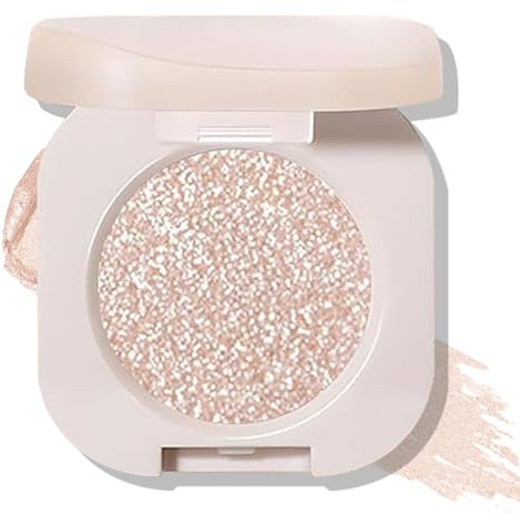 Light Shimmer eyeshadow, pressed glitter eyeshadow, Pressed Powder Single Vegan Eyeshadow; Talc, Paraben & Cruelty Free, Pigmented Waterproof Eye Shadow Pallets for Women Smooth & Easy to Blend