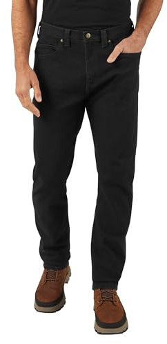 Dickies Men's 5-Pocket Athletic Taper Jeans, Denim Black, 30W x 32L