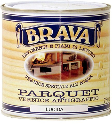 Brava PA7 Parquet Vernice all'Acqua Lucido, Incolore, 750 ml