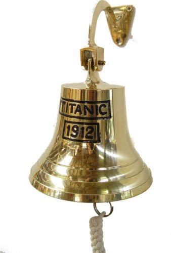Moritz Titanic Schiffsglocke 1912 Messing Glocke Nostalgie Nautic Maritim (Ø 18 cm)