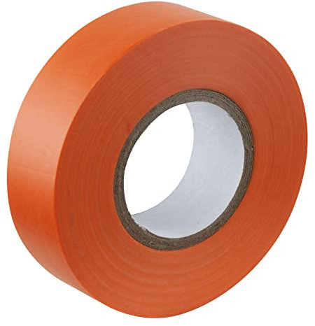 GOCABLETIES Cinta eléctrica naranja, 19 mm x 20 m, cinta aislante de PVC autoadhesiva fuerte para aislar, reparar y proteger cables eléctricos, 1 rollo
