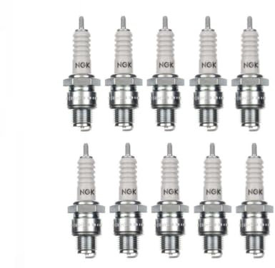10x Zündkerze B6HS Zündkerzen Set 10 Stück 10er Pack kompatibel passend für 6AC W7AC W8AC L10 L7 OE037 L82, W16FS-U, IWF22, B6HS 4510
