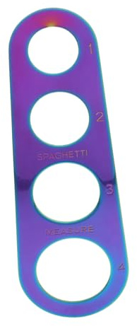 Ciieeo Outil De Mesure Des Pâtes Spaghetti 4 Ouvertures Acier Inoxydable 430 Coloré Multifonction Pour Contrôle Précis Des Portions La Cuisine Maison Et Voyages