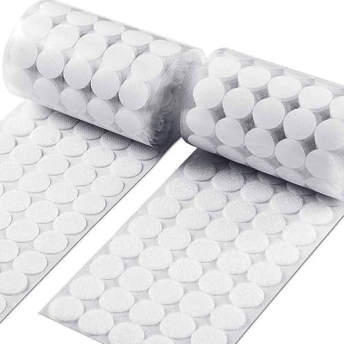 Lot de 500/1 000 rubans de fixation mobiles imperméables à faire soi-même, 20 mm, pastilles adhésives double face pour la maison, l'école, le bureau (1 000 pièces)