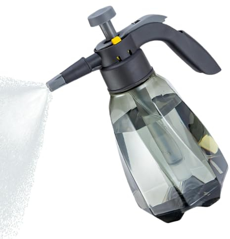 Pulvérisateur en mousse de neige, mousse de lavage de voiture, pulvérisateur de pompe à pression, réservoir de haute capacité de 1,5 L avec buse réglable légère et portable pour le jardin de lavage de