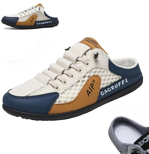 Topmis Pantoufles de Sport d'été à Enfiler for Hommes, Baskets Dos Nu for Hommes, Mules décontractées, Chaussures de Plage légères à Enfiler for l'été