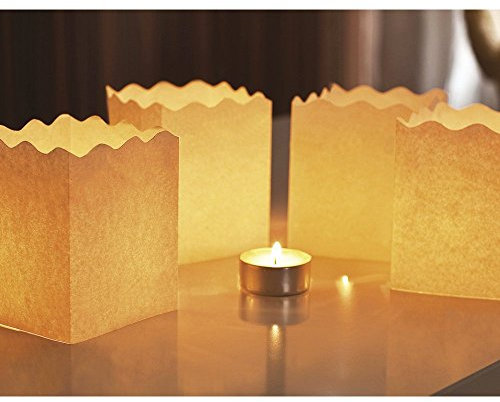 Rayher 75315000 Luminaria - Confezione da 6 Mini Sacchetti Luminosi a Tinta Unita, 9,5 x 7,5 x 7,5 cm