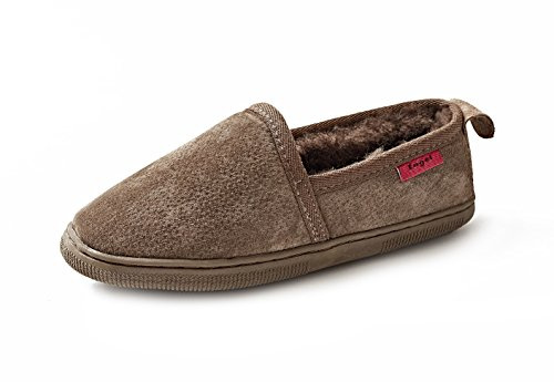 Reissner Lammfelle Chausson d'intérieur Marron Java en Peau de Mouton 40