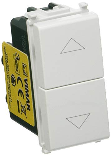Vimar 0R14062 Plana Due Pulsanti interbloccati con frecce direzionali 1P NO + 1P NO 10 A 250 V~ Bianco