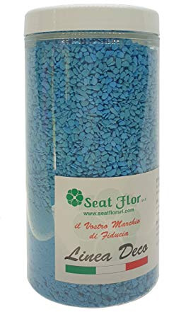 Sabbia granulare Colorata, Colori Brillanti 2-3 mm confezionata in Barattolo da 500ml - 750 gr