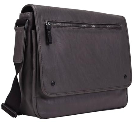 Leonhard Heyden sac à épaule bandoulière sac d'ordinateur portable pour ordinateur portable Cult Messenger Bag Horizontal Grey gris