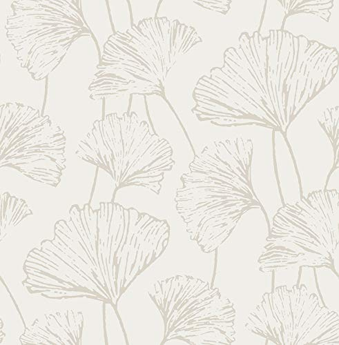 NuWallpaper Silver Hikarigaoka Peel and Stick Wallpaper, NUS3578