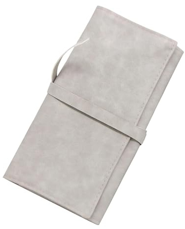 Porta pennelli da trucco con custodia, porta cosmetici, 14 tasche, organizer per pennelli da trucco portatile con cinghia da cintura per i viaggi, casa, regalo, pennelli per cosmetici (grigio)