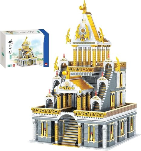 CIJINAY Modular Haus Bausteine, 5094 Klemmbausteine Architektur Tempel des Jahrhunderts ModellBausatz, MOC Architecture Model Street View Building Block Kit, Spielzeug Geschenke für Kinder Erwachsene