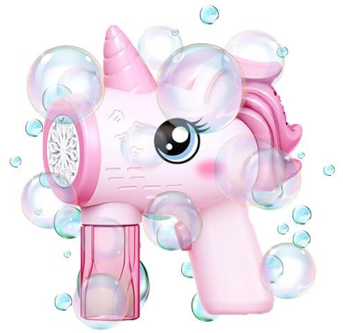 Einhorn Seifenblasenpistole,Seifenblasenmaschine Kinder,Unicorn Bubble Machine,Seifenblasen Kinder,Einhorn Sspielzeug,Bubble Gun,Einhorn Geschenk,Einhorn Spiel,Einhorn Tortendeko