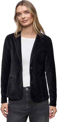 Street One mjuk manchesterblazer svart 36