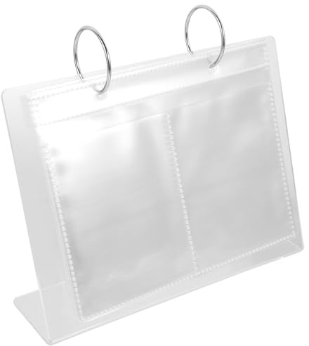 TEHAUX Album de Présentation pour Stickers à Ongles 68 Feuilles Format 4 Pouces Support Multifonction pour Nail Art Organisateur Léger et Résistant pour Collection de Stickers