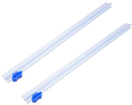SUPVOX Lames de Coupe pour Film Alimentaire 27 Cm, Lot de 2 Couteaux Coulissants Enfichables en Plastique Résistant, Distributeur de Film Étirable pour Emballage Alimentaire, Usage