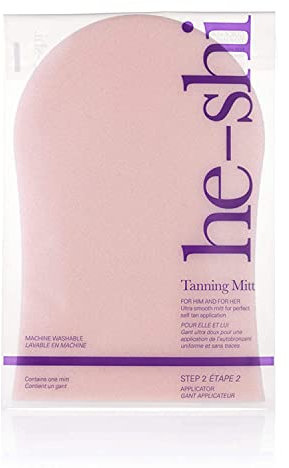 Ultraglatter Bräunungshandschuh von He-Shi – wiederverwendbarer und waschbarer Bräunungshandschuh für die Selbstbräunung mit einer lotionsdichten Barriere für eine streifenfreie Bräunung