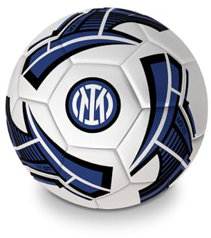 Mondo Sport - Pallone da Calcio cucito F.C. Inter Milano - size 5 - 410 g - Prodotto ufficiale - Colore Nero/azzurro/bianco - 13642