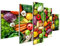 Bild auf Leinwand Sortiment von frischem Obst und Gemüse Wandbild, Poster, Leinwandbild, Deko, Wanddeko, Wandtattoo