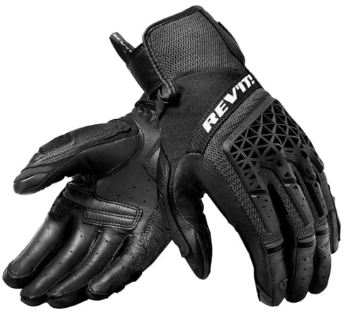 REV'IT! Kurze Motorradhandschuhe Sand 4 Handschuh schwarz M, Herren, Tourer, ganzjährig