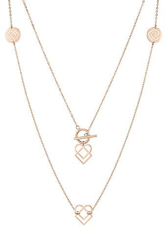 Liebeskind Berlin Halskette aus Edelstahl in roségold LJ-0772-N-100, 100 cm