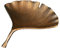 riess-ambiente.de Dekorative Schale Ginkgo 42cm Gold Handmade Metall
