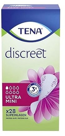 Tena Discreet - Confezione da 28 inserti igienici Ultra Mini