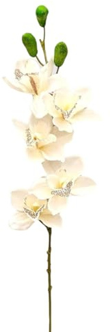 Ekilikua Home | Flores Artificiales | Flores Decorativas | Flor Orquídea en Rama | Ideal para decoración, florero, Bodas, Regalos (Flor Orquídea)