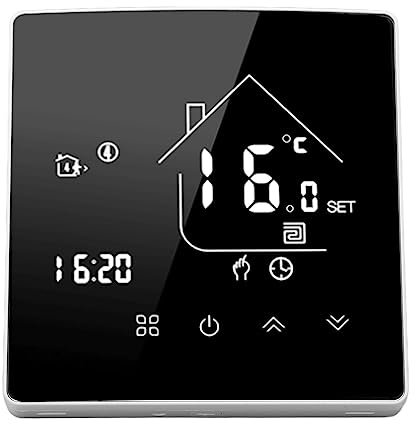 Controlador de Temperatura de Calefacción de Caldera, Termostato Inteligente con Sensor Antiinterferencias de 95-240 V para Centros Comerciales