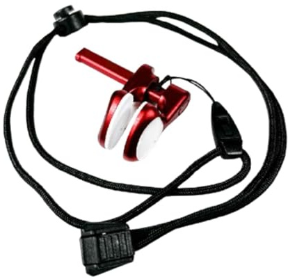 Pegciuho Tappo Nasale Portatile per Nuoto E Immersioni, Clip Nasale Antiscivolo per Uomo E Donna, Protezione Nasale per Immersioni E Nuoto All'aperto, Prat, Rosso