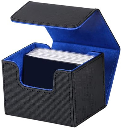 Almacenamiento del juego de cartas, caja de almacenamiento de cartas - El estuche de transporte de mazo tiene más de 120 cartas,Protector a prueba de golpes, gran organizador magnético portátil para l