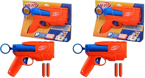 Hasbro Nerf N Series, Ward, Blaster Giocattolo, Per Bambini e Bambine da 8 Anni in Su, Ottima Idea Regalo di Natale, Include 2 Dardi Nerf N1 Ufficiali, Blu e Arancione (Confezione da 2)